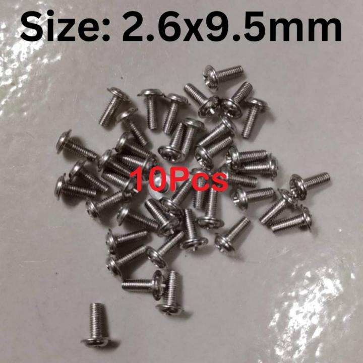 10Pcs- CHINA M2.6 Round Head Screws M2.6×7.6mm Stainless Steel Round Cro-ss Pan Head Machine Screw Bolts Self Tapping Plain End M2.6 Crosshead Screws Hand Tool Parts & Accessories