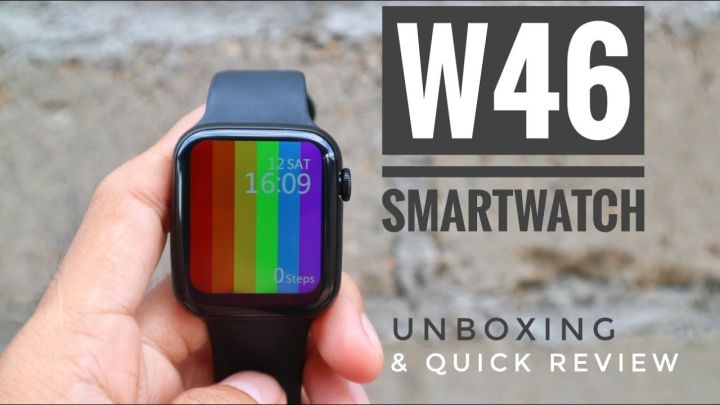 2020 IWO W46 Smart Watch 44mm Wireless charging IP68