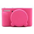 Stylish Silicone Camera Case For Canon For PowerShot SX740SX730 Jelly Pink Body Cover Protector For Digital Camera.