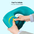 Outtobe Inflatable Pillow Foldable Travel Inflatable Pillow for Camping Sleep Cushion Camp Gears Portable Neck Pillow for Travelling for Hiking Beach Car Plane Head Rest. 