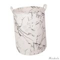 [Miskulu] Oxford Clothes Basket Storage Bin Blanket Organizer Easily Carry with Handle Foldable Laundry Hamper for Camping Home Nursery Hotel Bedroom. 