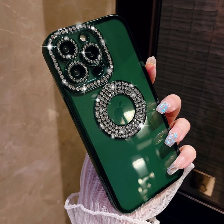 Deluxe%20Bling%20Diamond%20Phone%20Case%20for%20iPhone%2012%2013%2014%2011%2015%20Pro%20Max%2014%2015%20Plus%20Shinny%20Transparent%20Plating%20Soft%20Silicone%20Cover%20-%20Image%205