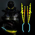 2 In 1 Motorcycle Helmet Light Bar Shark Style Strip LED Night Warning Signal Light Strip Cold Waterproof Sticker Helmet Accessorie. 