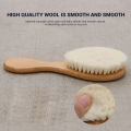 Goat Hair Brush Baby Hair Brush with Wooden Handle Super Soft Hair Brush. 