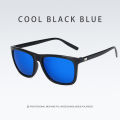 Mens Polarized Sunglasses men Classic Square Sun Glasses UV400 Mirror Aluminum Leg Eyeglass trend fashion glasses.