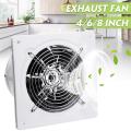 Facilitating your life 4/6/8 Inch White Shell Stainless Steel Fan Blade High-speed Silent Exhaust Fan 2800 (r/min).