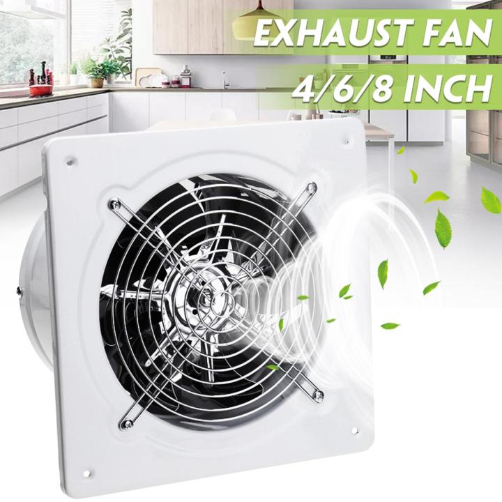 Facilitating your life 4/6/8 Inch White Shell Stainless Steel Fan Blade High-speed Silent Exhaust Fan 2800 (r/min)