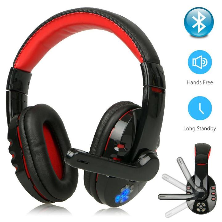 V8 Headphones Bluetooth Gaming Headset OVLENG Wireless Stereo  Earphone With Microphone for PC Phone Lap ComputerBlue