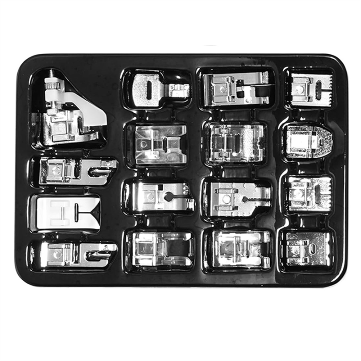 16 Pcs Sewing Machine Presser Feet Set, Sewing Machine Foot Fit for , Singer//