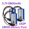 3.7V 18650 Lithium Battery 1s2p 1s3p 1s4p for Microcontroller LED Outdoor Light Bluetooth Speaker Audio Backup Power Supply. 