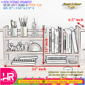 Storage Shelf-Modern Desktop Bookshelf-shelf organizer-display rack-HR Crafts. 