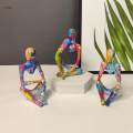 Thinker Abstract Art Sculpture People Figurine Display Artwork Character Sculptures for. 