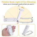 LED Book Reading Light USB Rechargeable Adjustable Brightness Eye Protection Portable Bookmark Read Clip Book Night Lamp. 