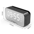 G10 Wireless Speaker 5.0 Loudspeaker Alarm Clock Radio W/ Mirror LED Display Supports TF Card AUX AUDIO Playback BT Speaker. 