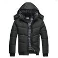 Men Cotton Padded Jacket Warm Hooded Overcoat Casual Winter Outwear.