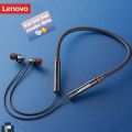 Lenovo Wireless Headsets He05X Magnetic Hanging Bluetooth 5.0 Call Noise Reduction. 