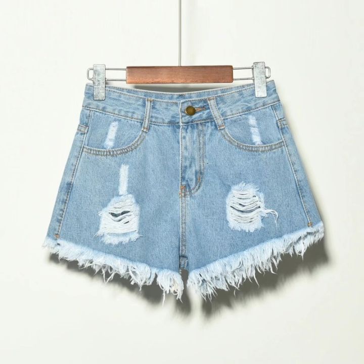 Hole%20Irregular%20Large%20Size%20Denim%20Shorts%20Female%20Jeans%20Women%20High%20Waisted%20Short%20New%20Femme%20Push%20Up%20Skinny%20Slim%20Denim%20Shorts%204XL%20-%20Image%205