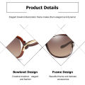 LouisWill Sunglasses for Women Polarized Sunglasses Women's Butterfly Frame Sun Glasses for Girls UV400 Lens Protection Mirror Driving Travel Ladies Sunglasses Retro Sunglasses Female Eyewear Perfect Gifts. 