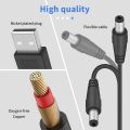 5V DC 5.5 2.1mm Jack Charging Cable Power Cord, USB to DC Power Cable.