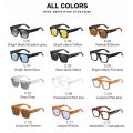 Fashion Square Sunglasses for Women Men Sports Driving Sun Glasses Anti-Glare 100% UV Protection Metal T Word Design. 