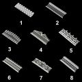 1:100 Detachable Fences Wall HO Scale Building Sand Table Model Train Railway 1M. 
