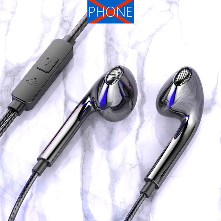 Hi-Fi Earphones With Microphone Universal Earphone 3.5mm Jack Wired Headset For Android