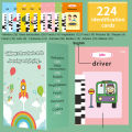 Talking Early Education Flash Card Machine Learning Language English Electronic Audio Book Toy Children Birthday Gift Toy Luhuai CVC.