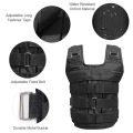 Max Loading 50kg Adjustable Weighted Vest Weight Jacket Oxford Exercise Weight Loading Cloth Strength Training (Empty). 