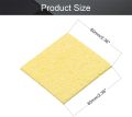 1pcs Soldering Sponge 60mm x 60mm for Iron Tips, Soldering Iron Cleaning Sponge Solder Tip Welding Clean Pads, Yellow Square. 
