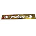 Pulsar single and twin Disc Name Plate Stainless Steel Logo- Bike Number Plate Metal Logo Golden Colour 7 inchi. 