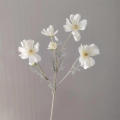 Artificial Gesang Flower Single Branch 4 Fork Cosmos Fake Flower Silk Flower Bouquet Living Room Wedding Home Decoration.