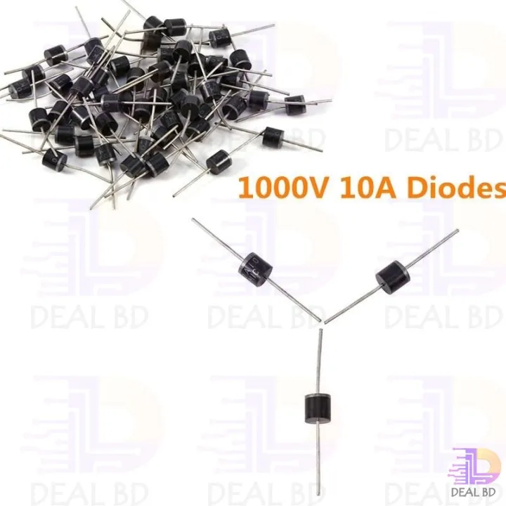 5Pcs-%20Diode%2010A10%201000V%201KV%2010A%20General%20Purpose%20Rectifier%20Diode%2010A10%20Silicon%20Junction%20Diode%20R-6%20Package%20-%20Image%203