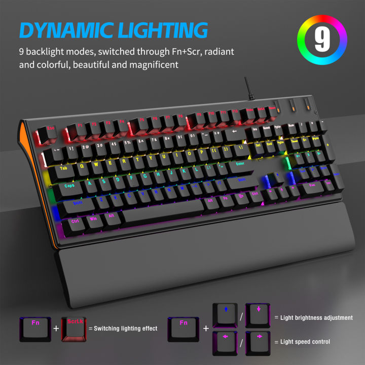 USB%20Wired%20Computer%20Keyboard%20Smooth%20Typing%20RGB%20Lighting%20Gaming%20Keyboard%20104%20Keys%20Universal%20Ergonomic%20Plug%20and%20Play%20LED%20Backlit%20with%20Wrist%20Rest%20for%20PC%20-%20Image%205