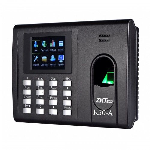 ZKTeco K50-A Fingerprint Time Attendance & Access Control Terminal with Adapter