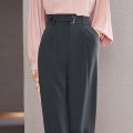 High Quality Ladies Classic Pants Simple OL Style Loose Straight Pants Women Fashion Casual Female Long Trousers. 
