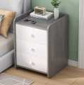 Furnisha 3 Drawer Storage Bedside Table With 1 Locker Drawers - CashTable, Side Table,. 