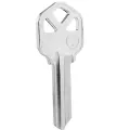 KW1 Brass Blank Key Blanks 100 Pack of Uncut Blank Keys. 