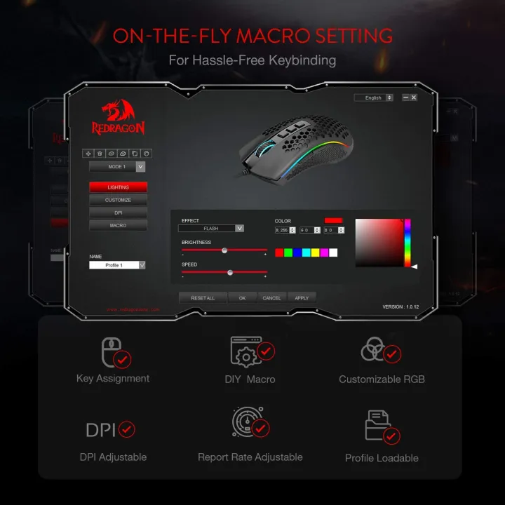 Redragon%20M808%20Storm%20Lightweight%20RGB%20Gaming%20Mouse,%2085g%20Ultralight%20Honeycomb%20Shell%20-%2012,400%20DPI%20Optical%20Sensor%20-%207%20Programmable%20Buttons%20-%20Precise%20Registration%20-%20Super-Lite%20Cable%20-%20White%20-%20Image%204
