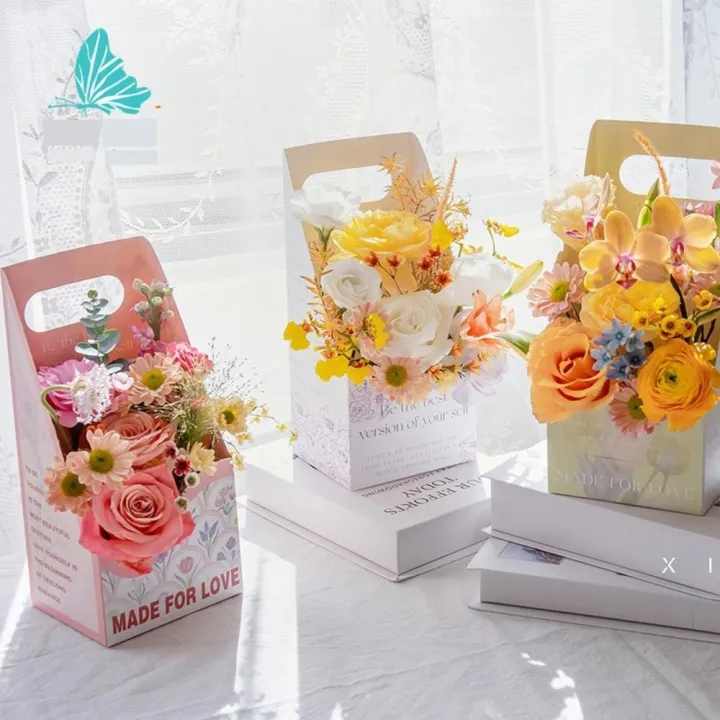 Decorative%20Flower%20Arrangement%20Box%20Customizable%20Packaging%20Materials%20New%20Style%20Portable%20Flower%20Box%20Craft%20Box%20Gilded%20DIY%20Flower%20Kit%20for%20Teacher's%20Day%20Gift%20Floral%20Presentations%20Flower%20Arrangement%20-%20Image%207
