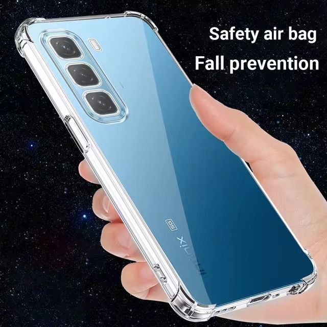 Infinix Hot 60i /Hot 60 /Hot 60 pro/Hot 60 Pro+ Transparent Protective Transparent Airbag Bumper Phone Case Back Cover