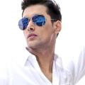 Metal Blue Shaded Sunglasses For Men. 