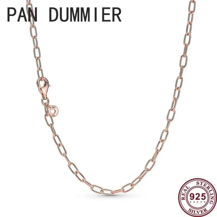 New%20Hot%20925%20Silver%20Exquisite%20Chain%20Link%20Me%20Series%20Women's%20Necklace%20Is%20Suitable%20For%20Original%20Pandoha%20High-quality%20Charm%20Jewelry%20-%20Image%202