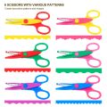 Craft Scissor Zigzag Scissor different design 6 Piece set. 