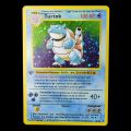 【Happy baby toy store】Diy Pokemon 1996 Editie Glurak Turtok Bisaflor Charizard Venusaur Blastoise German Game Collection Card child. 