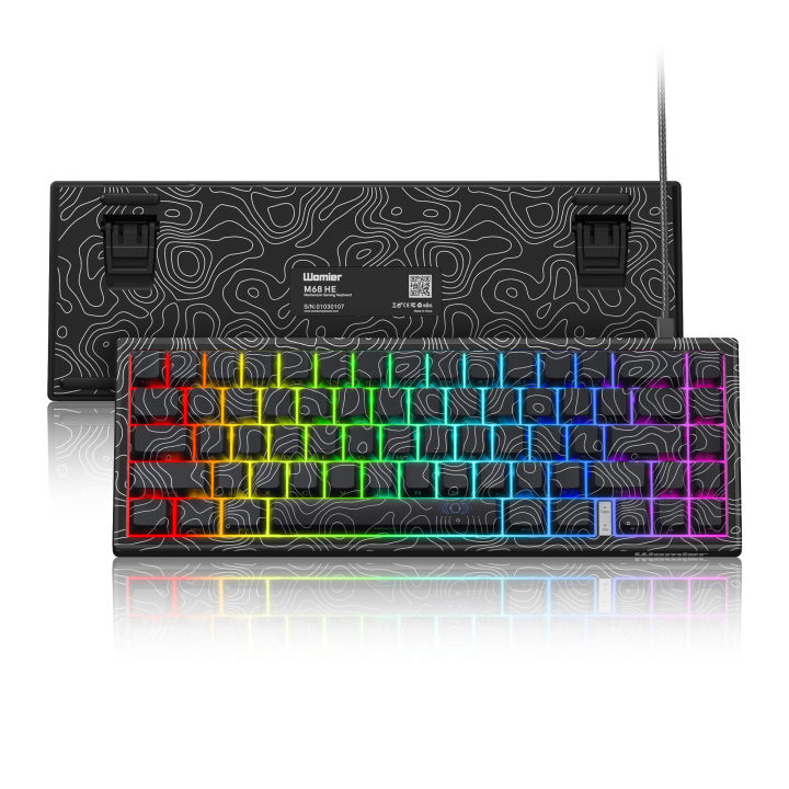 WOMIER M68 HE Rapid Trigger Gaming Keyboard,65% Wired Mechanical Keyboard with Magnetic Switch for PC Laptop Esports Gamer
