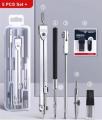 Stainless Steel Drafting Set Durable Drawing Compass Math Geometry Circles Tool School Supplies Amour zii.