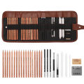Drawing Beginner Sketch Set Charcoal Pencil Eraser Art Craft Painting Sketching Kit Artist's Pencils Earser Drawing Supplies Kit. 