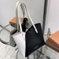 Large Pu Leather Tote Bag Women Big Capacity Shopping Handbag Simple Ladies Shoulder Bag Reusable Designer Handle Bags. 