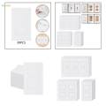 30 Pieces Wall Plate Outlet Sealers Insulation Wall Insulation Gasket for Rocker Duplex. 
