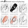 Monja 4 Colors Spider UV Gel，Nail Designs Gel Paint Wire Drawing Gel Polish For Line，Spider Web Wire Design,5ml, Manicure Decoration,  UV LED Spider Gel Manicure Gel Polish, 3D Silk Pattern, Creative Web Line Drawing Gel DIY Manicure Decoration. 
